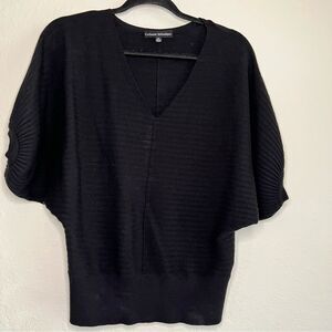 Catherine Malandrino ribbed short sleeve sweater size XS